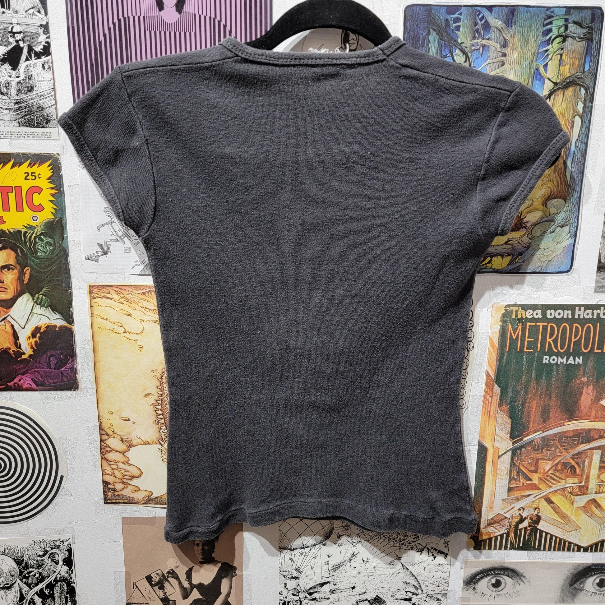 Vintage 1980 John Lennon 'Baby Tee' | Memorial T-shirt | Women's Small | Cap Sleeves