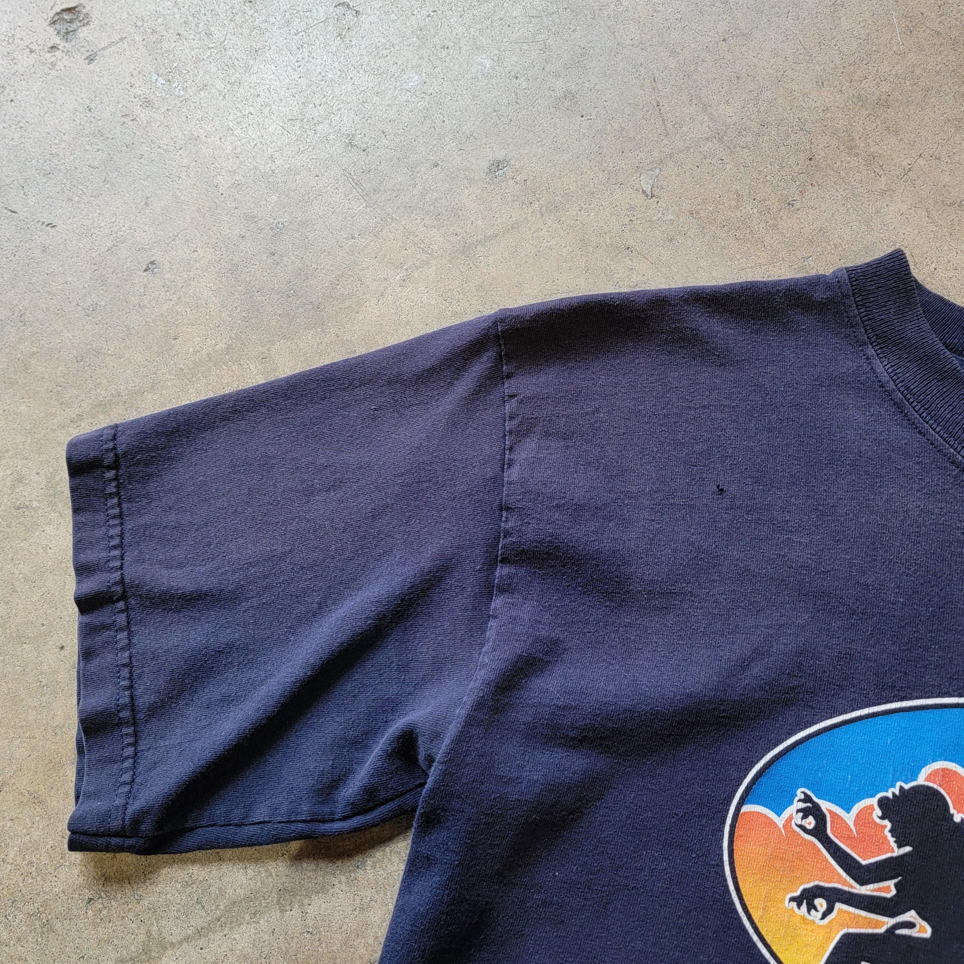 Vintage 90s Hook-ups T-shirt | Charlie's Angels | Size M | Navy Blue