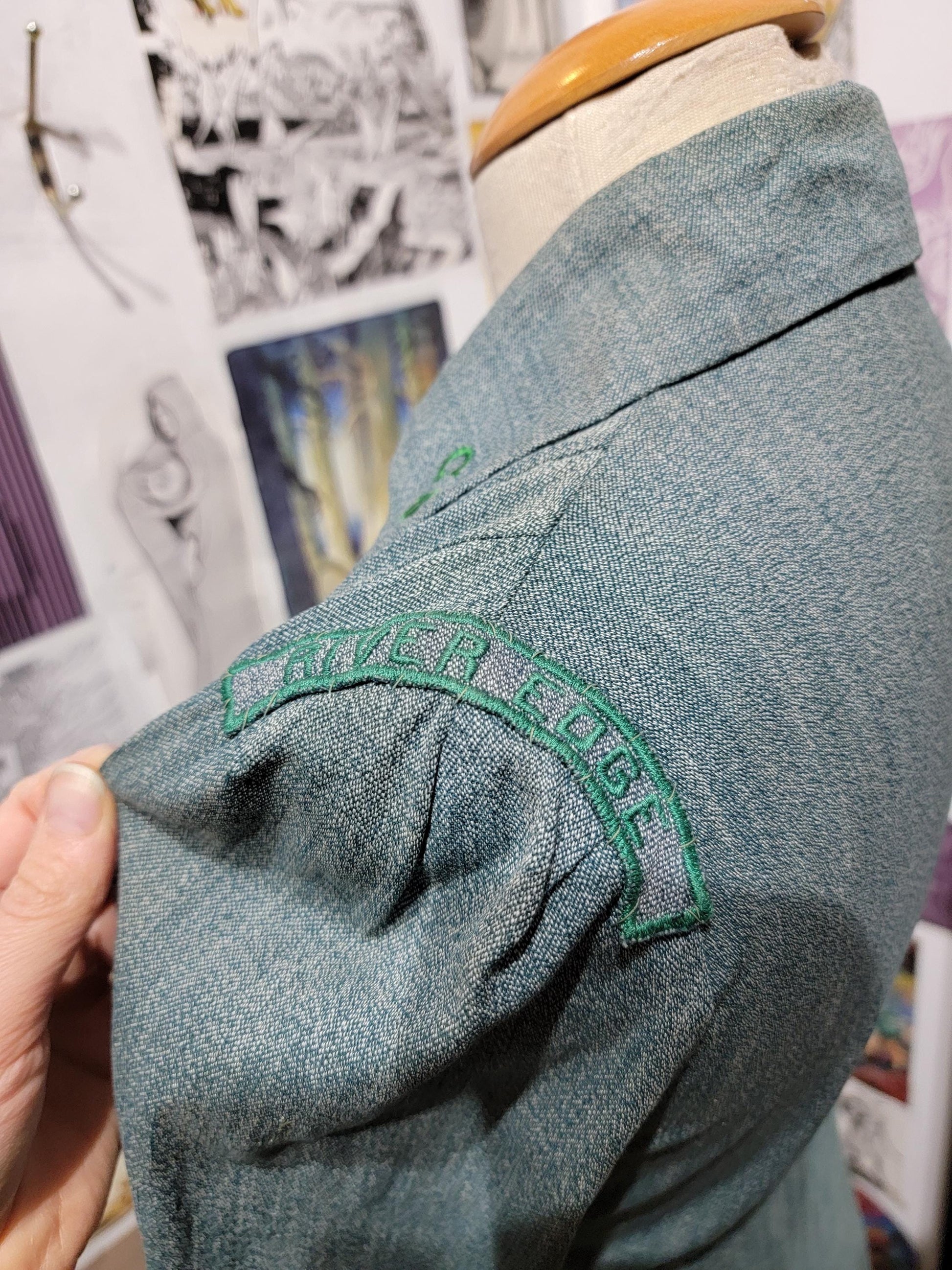 Vintage 1940s Girl Scouts Uniform | Dress | size small | Rayon | Button-up