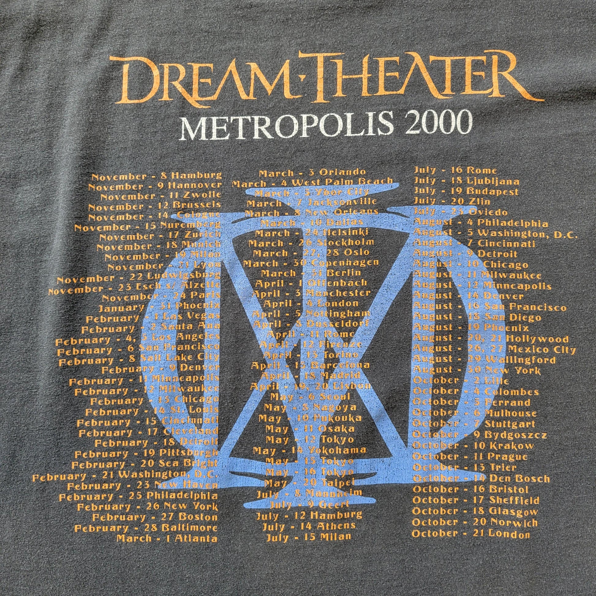 Vintage Dream Threater 2000 Tour Shirt | XL