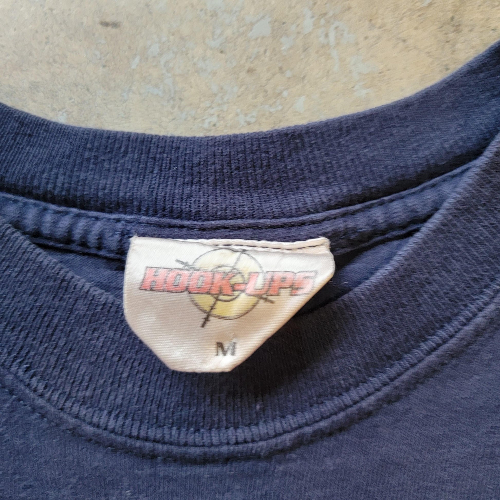 Vintage 90s Hook-ups T-shirt | Charlie's Angels | Size M | Navy Blue