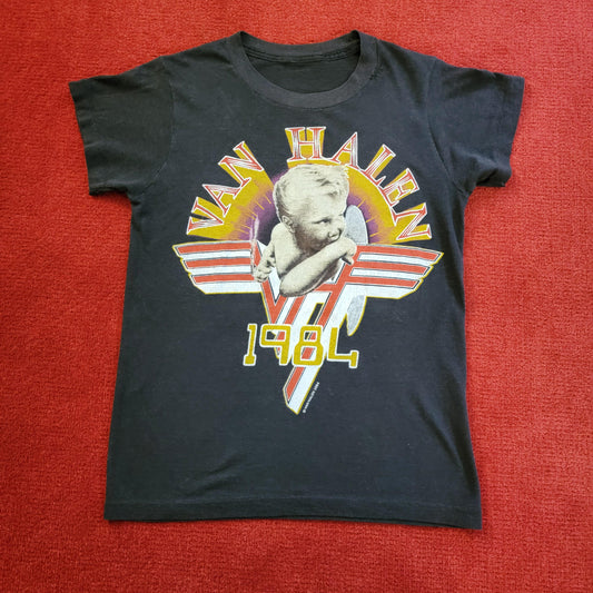Vintage 1984 Van Halen Tour Tee | Size Small | 2 sided | Thin and Soft