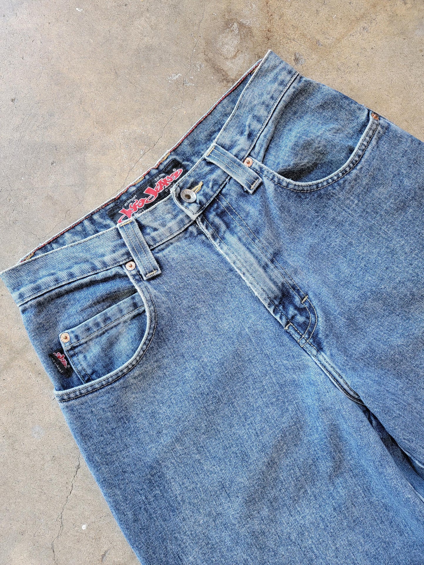 Vintage 90s Jnco Jeans | Funky Basics | Size '30' fits 29" | Wide Leg | made in USA
