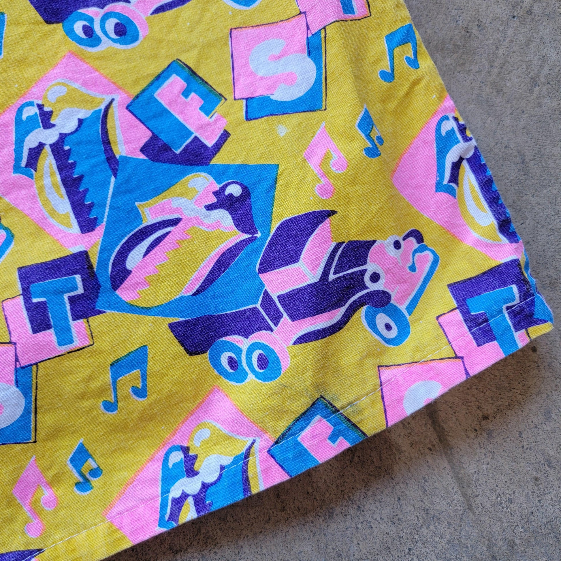 Vintage 80s Rolling Stone Print Button Up Shirt | Super Rare | XL | Right Angle | Button down | Cotton