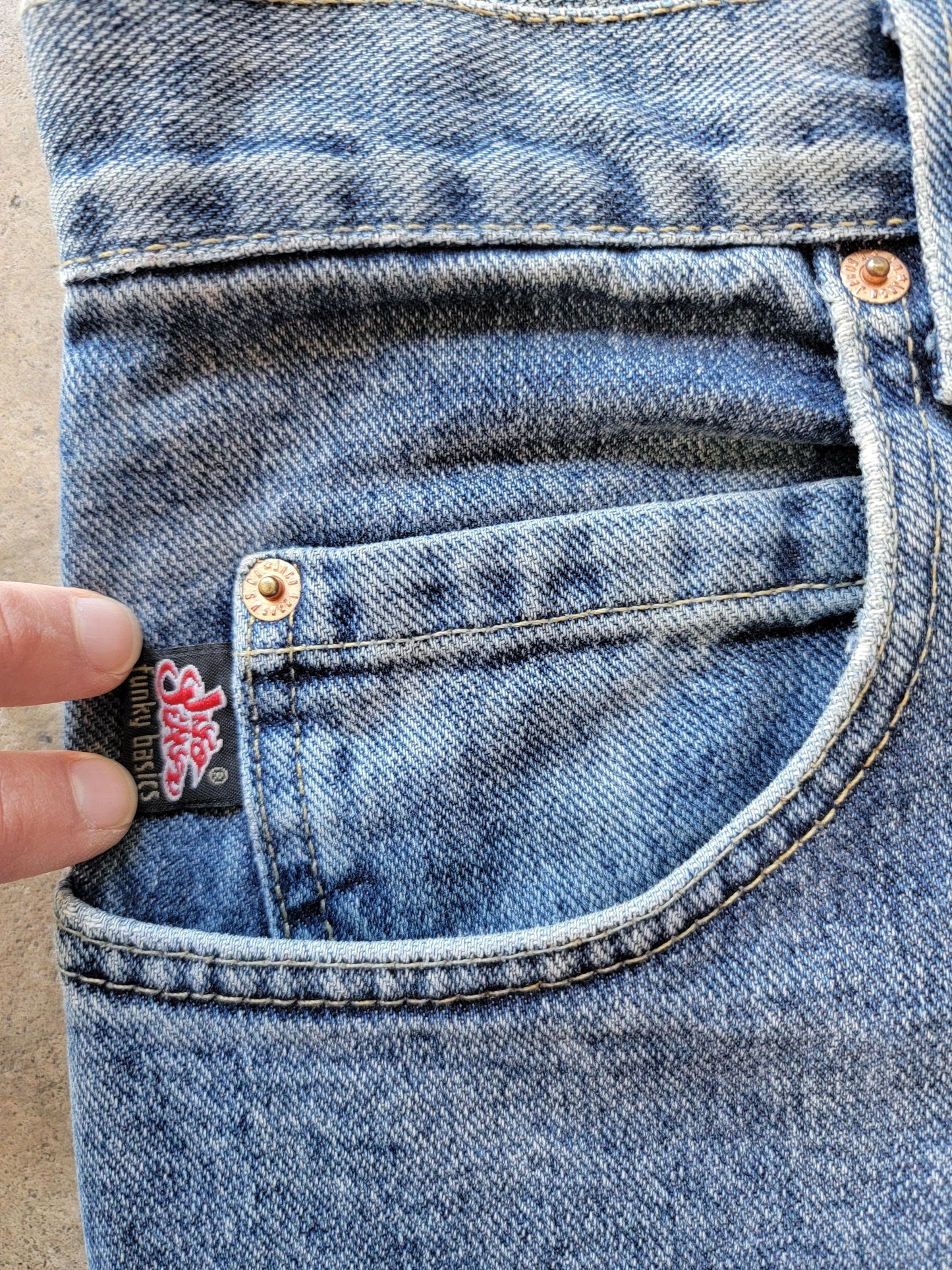 Vintage 90s Jnco Jeans | Funky Basics | Size '30' fits 29" | Wide Leg | made in USA