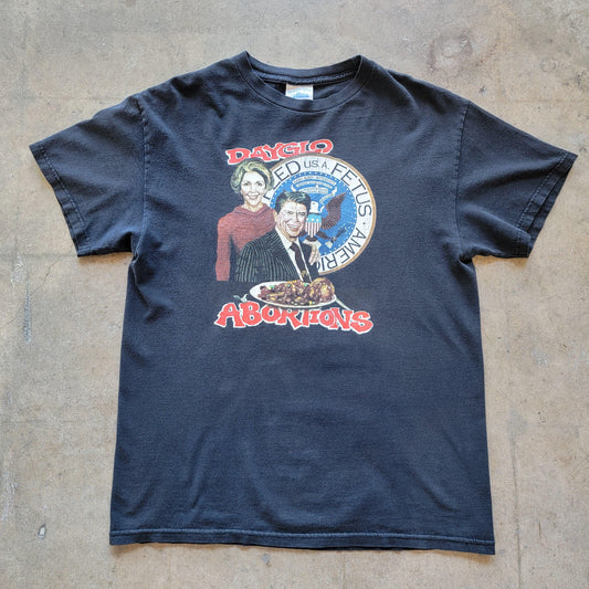 Vintage 90s/Y2K Dayglo Abortions Feed Us a Fetus T-Shirt | Size Medium | Tennessee River Tag | Punk | Hardcore Punk | Crossover Thrash
