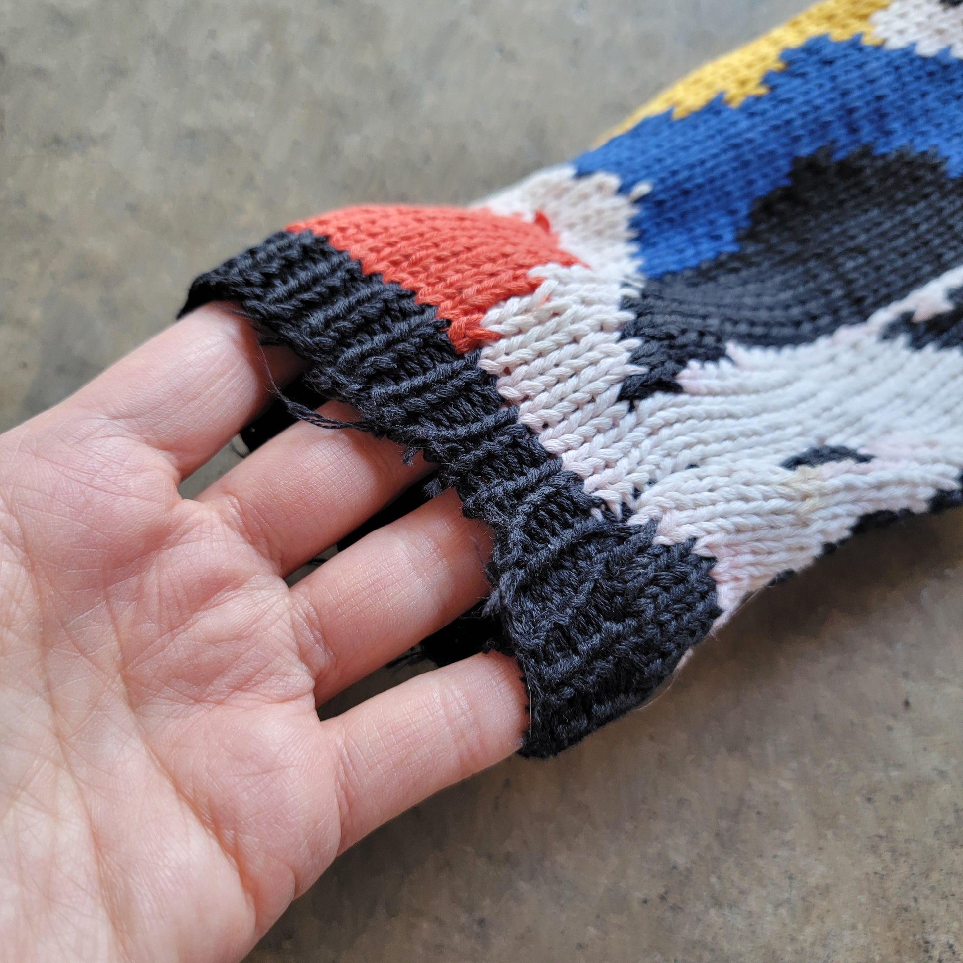 Vintage 80s Marilyn Monroe Andy Warhol Sweater | Hand Knit | Cotton | Size Medium | Chunky | Colourful | Rare | Pop Art