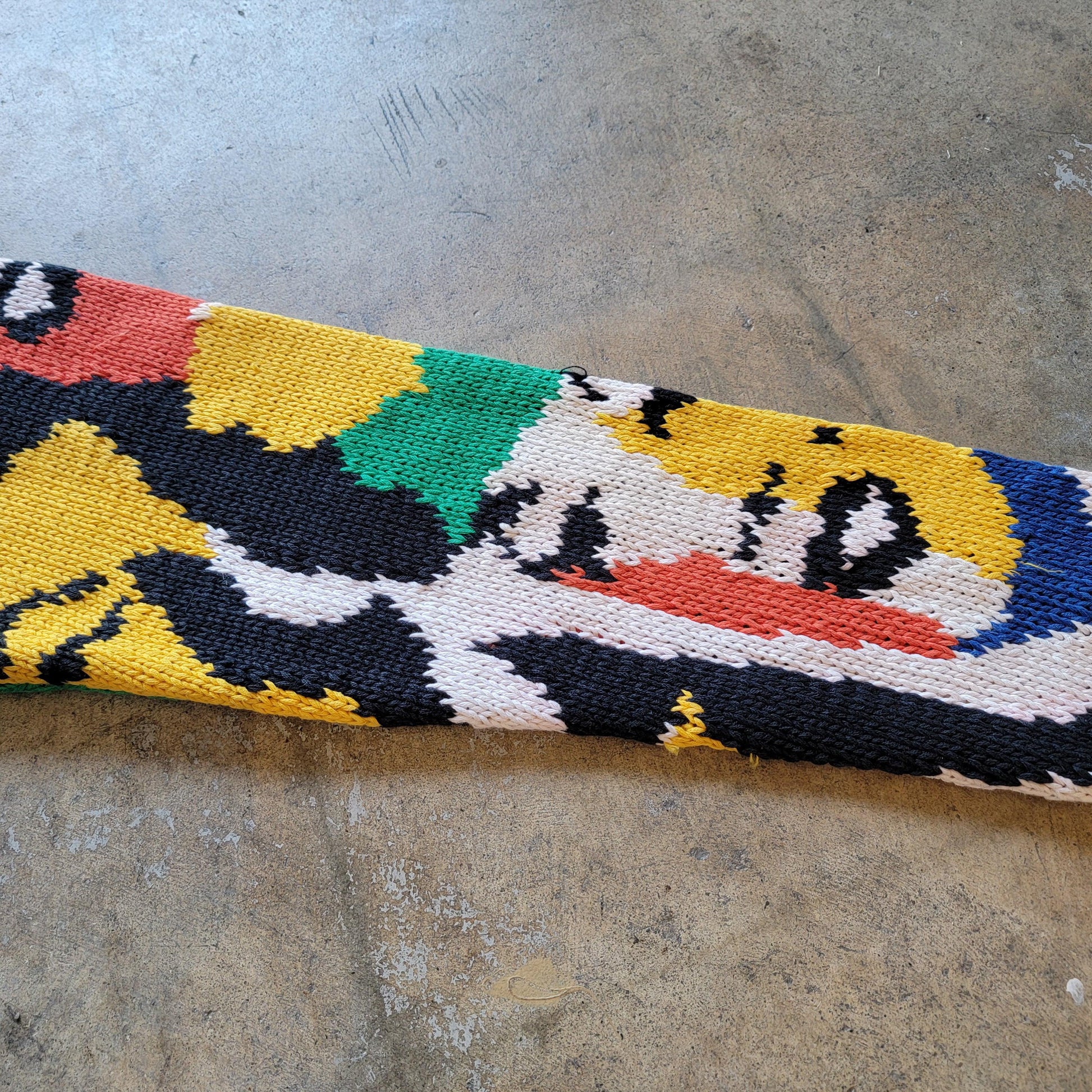 Vintage 80s Marilyn Monroe Andy Warhol Sweater | Hand Knit | Cotton | Size Medium | Chunky | Colourful | Rare | Pop Art