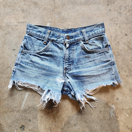 Vintage 1970s Levi's Orange Tab Cut Off Shorts | Distressed! | Xs | 25" Waist