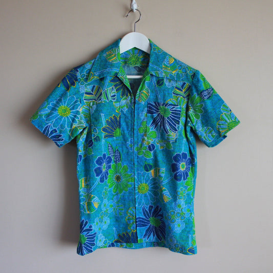 Bark Cloth Tropical Short Sleeve Shirt