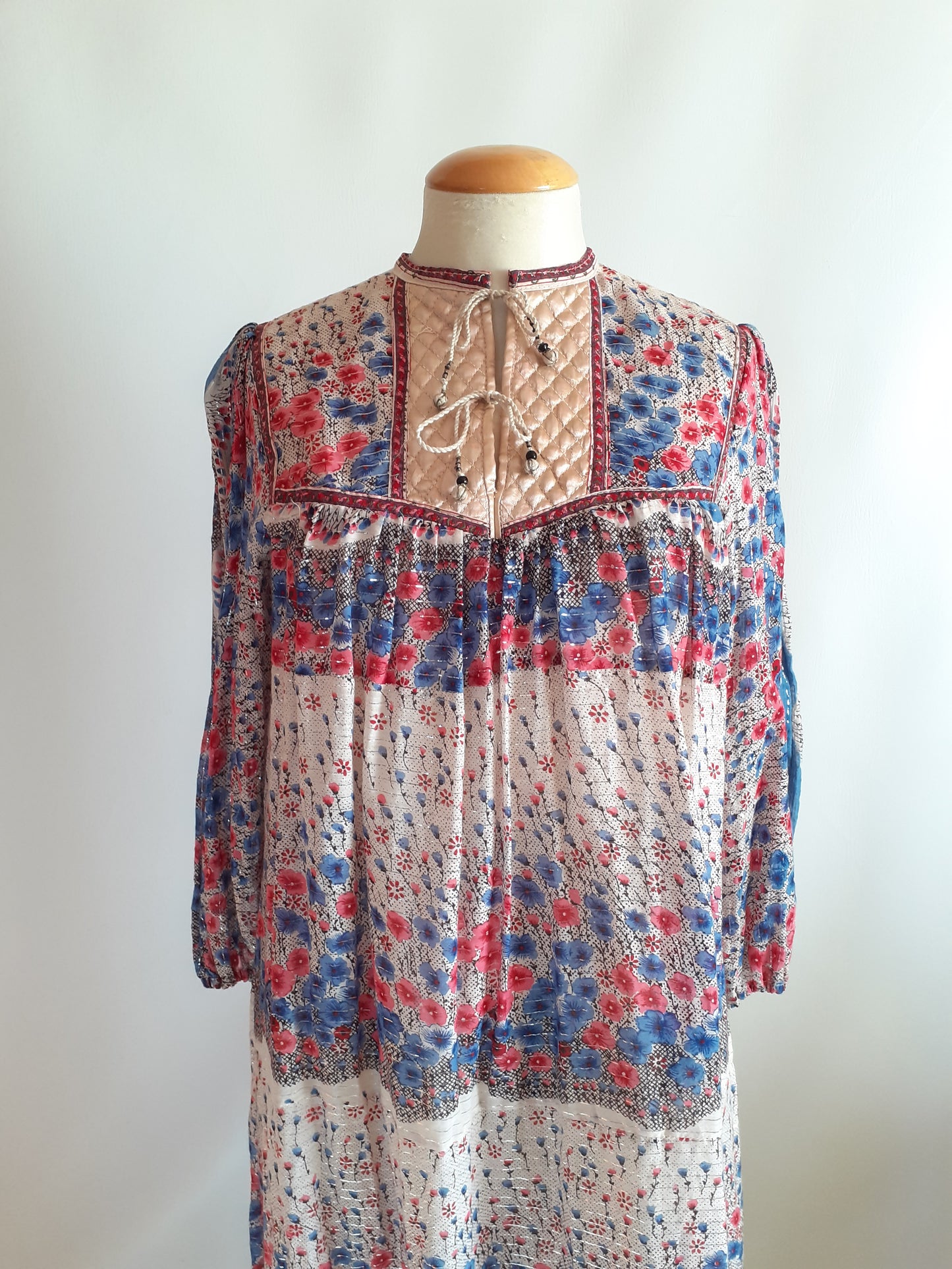 1970s Indian Gauze Dress