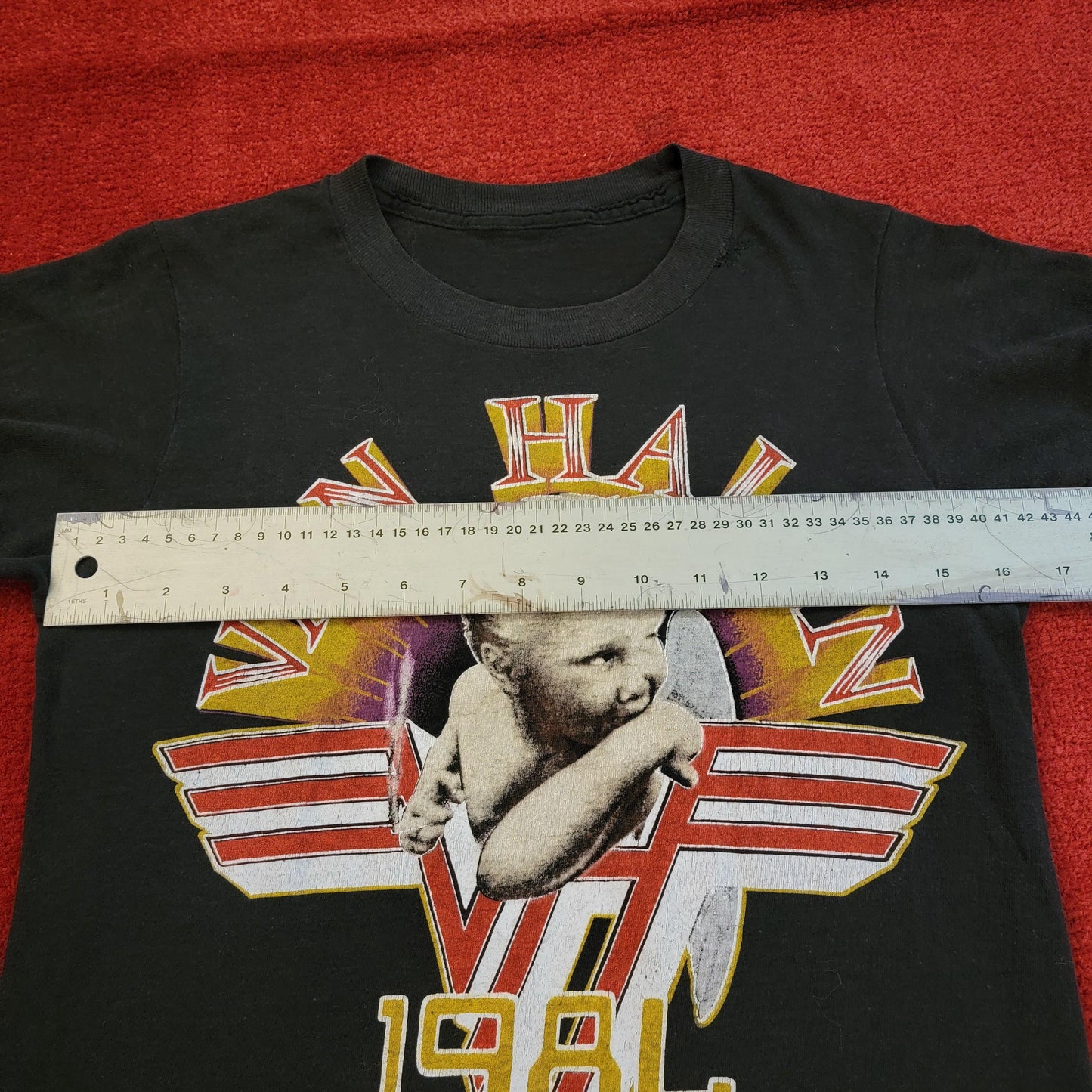 Vintage 1984 Van Halen Tour Tee | Size Small | 2 sided | Thin and Soft