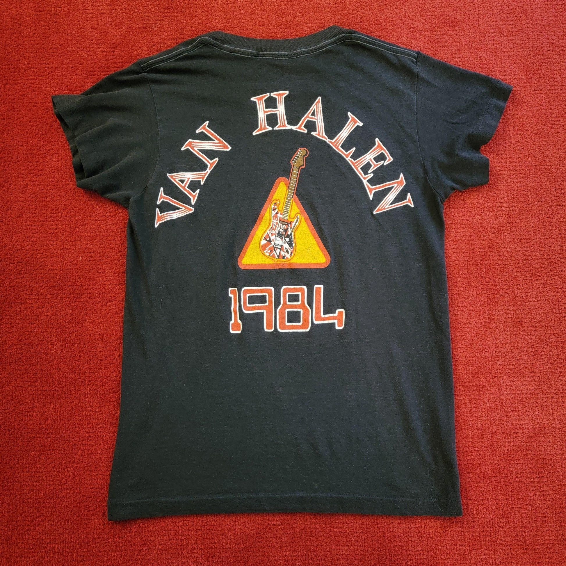 Vintage 1984 Van Halen Tour Tee | Size Small | 2 sided | Thin and Soft
