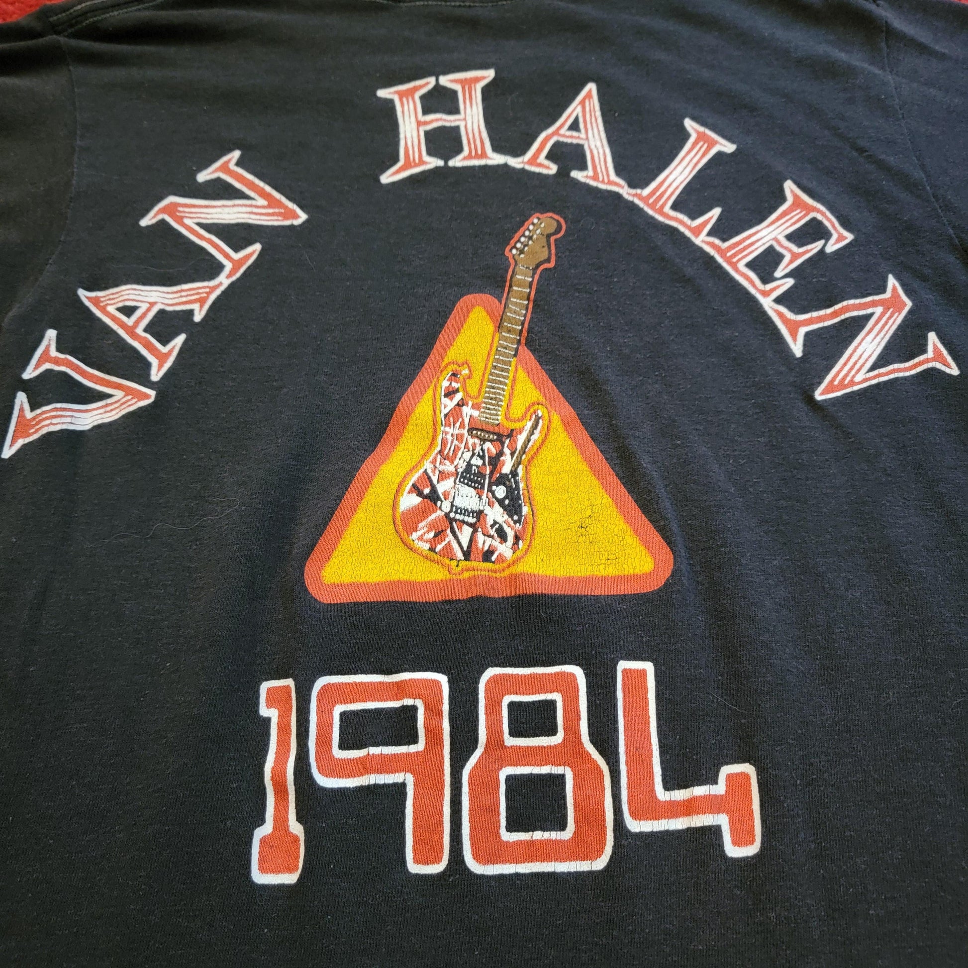 Vintage 1984 Van Halen Tour Tee | Size Small | 2 sided | Thin and Soft